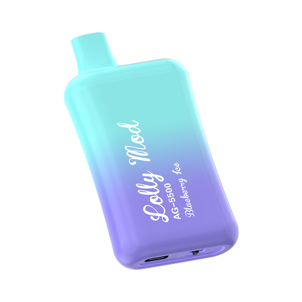 Lolly Mod Disposable | 5500 Puffs | 14mL | 50mg Blueberry Ice	