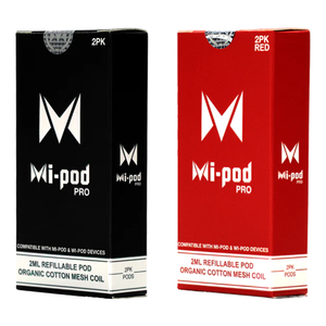 Mi-Pod Pro Replacement Pods – 2mL | 2-Pack With Packaging Group Photo
