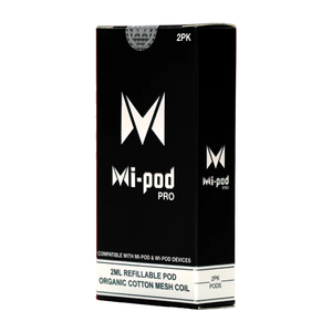 Mi-Pod Pro Black Replacement Pods – 2mL | 2-Pack - Black