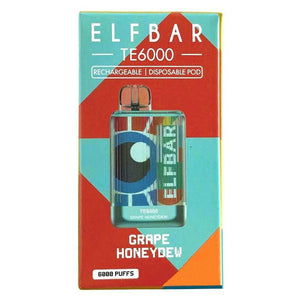 Elf Bar TE6000 Disposable Grape Honeydew Packaging
