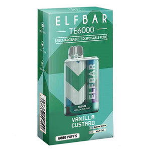Elf Bar TE6000 Disposable Vanilla Custard Packaging