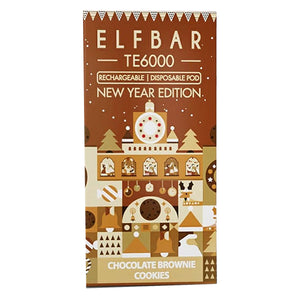Elf Bar TE6000 Disposable Chocolate Brown Cookies Packaging