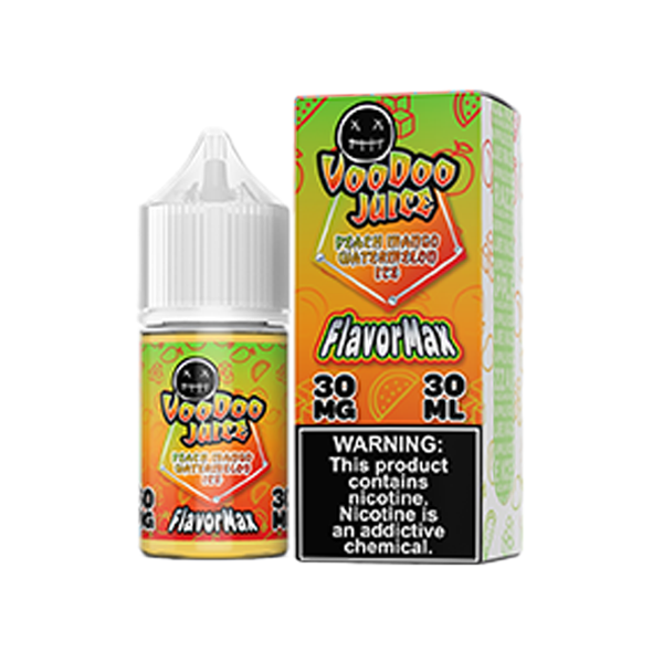 Peach Mango Watermelon Ice by Voodoo Juice FlavorMax Salts Series | 30mL With Packaging