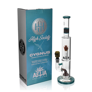 High Society – Cygnus Premium Wig Wag Water Pipe Turquoise