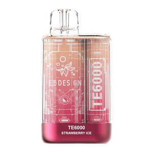 TE6000 (Non Branded EBDESIGN) 6000 Puffs 10.3mL 4% Disposable Strawberry Ice