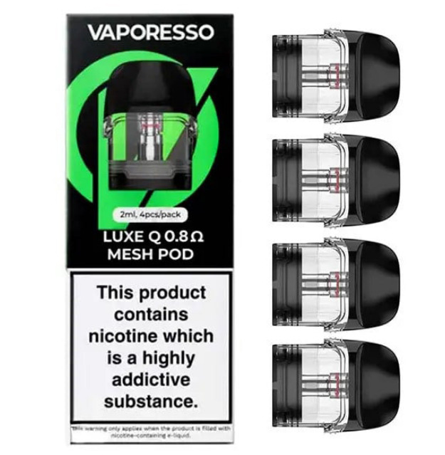 Vaporesso Luxe Q Pods (4 Pack) 2mL (4-Pack) With Packaging