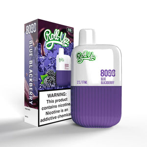 Juice Roll-Upz 8000 puffs 15mL Disposable Blue Blackberry with Packaging