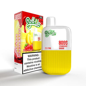 Juice Roll-Upz 8000 puffs 15mL Disposable Strawberry Banana with Packaging