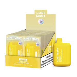 Lost Mary BM5000 5000 Puff 14mL 30mg Pineapple Coconut Ice with Packaging