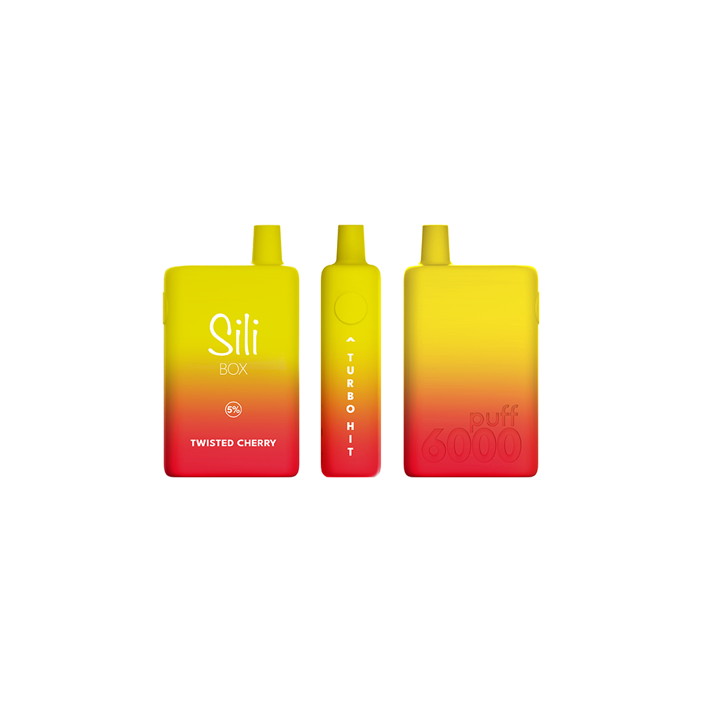 Sili Box Disposable | 6000 Puffs | 16mL Twisted Cherry