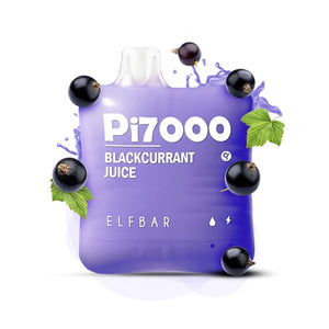 Elf Bar PI7000 Disposable | 7000 Puffs | 17mL | 40-50mg Black Currant Juice