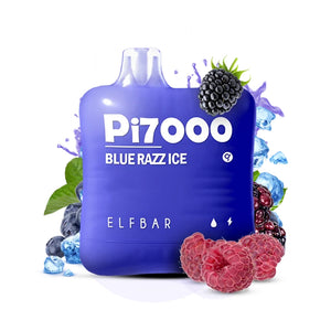 Elf Bar PI7000 Disposable | 7000 Puffs | 17mL | 40-50mg Blue Razz Ice