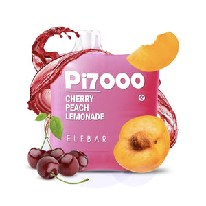 Elf Bar PI7000 Disposable | 7000 Puffs | 17mL | 40-50mg Cherry Peach Lemonade