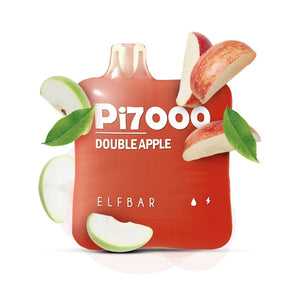 Elf Bar PI7000 Disposable | 7000 Puffs | 17mL | 40-50mg Double Apple