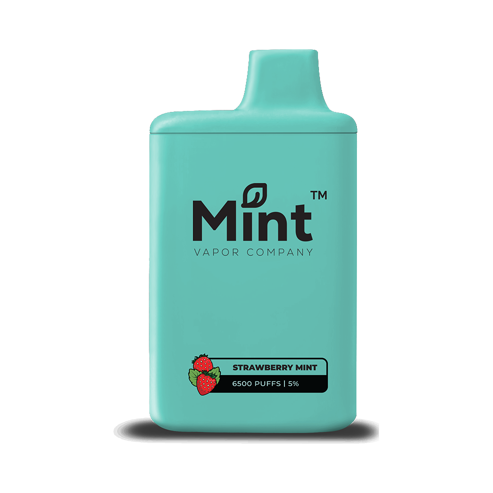 Mint Series 6500 Puffs 16mL 50mg Disposable Strawberry Mint