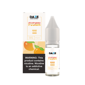 7Daze Fusion Salt Series | 15mL | 24mg Orange Cream Mango with Packaging