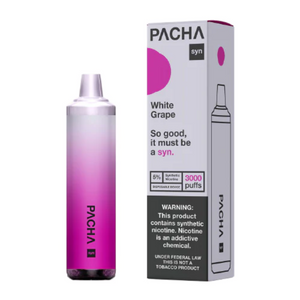 Pachamama Syn Disposable | 3000 Puffs | 8mL White Grape with Packaging