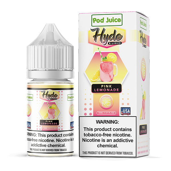 Pink Lemonade by Pod Juice – Hyde TFN Salt Series 30mL With Packaging