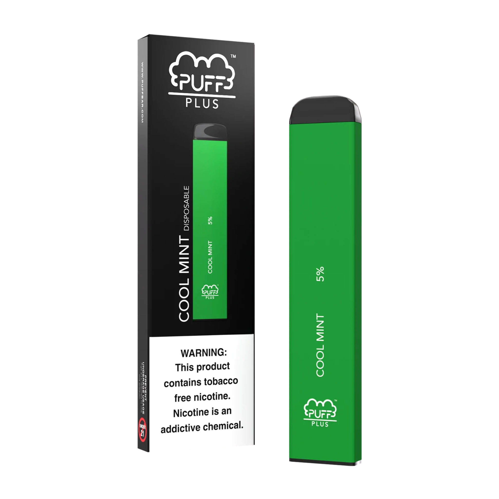 Puff Plus TFN Disposable | 800 Puffs | 3.5mL Cool Mint with Packaging