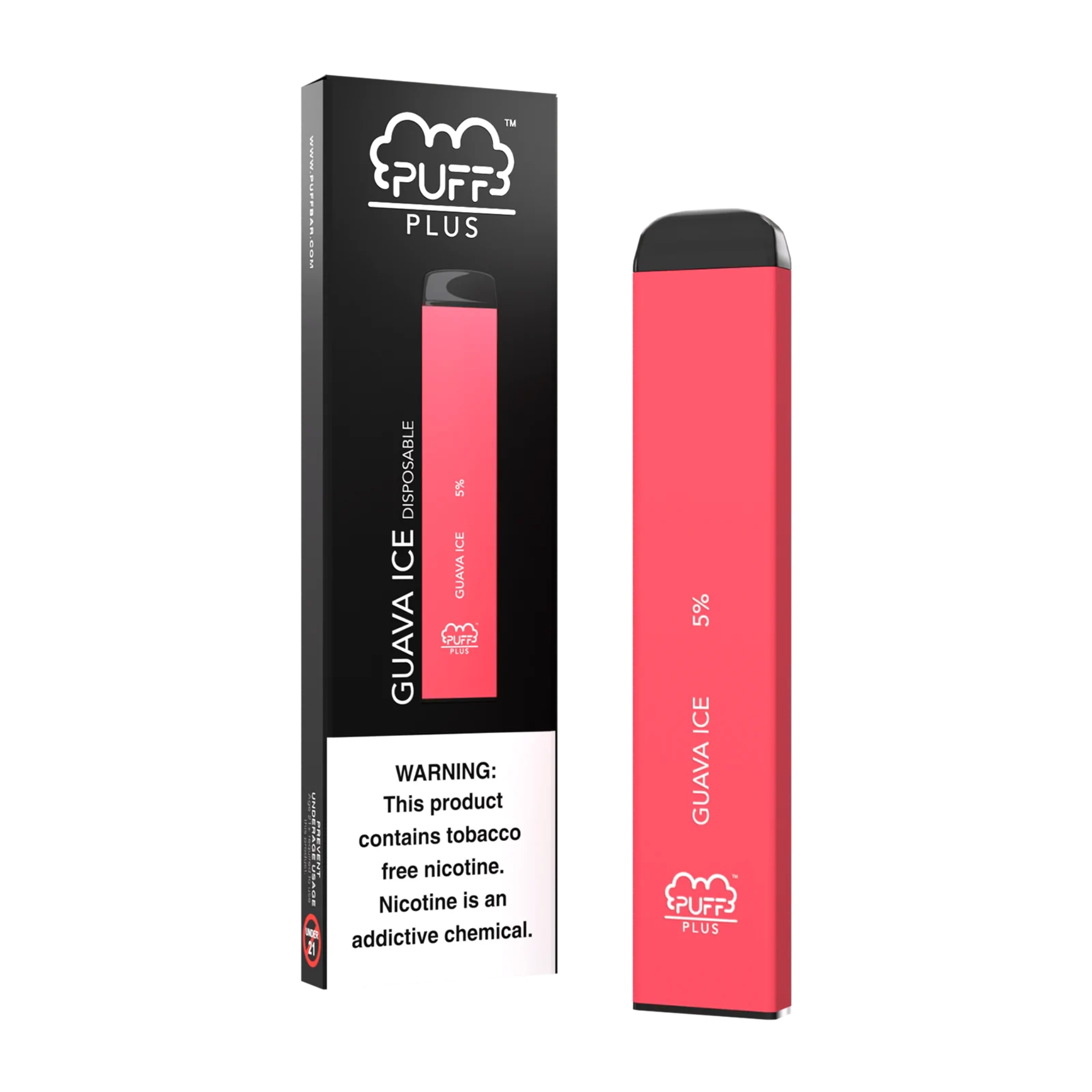 Puff Plus TFN Disposable | 800 Puffs | 3.5mL Guava Ice with Packaging