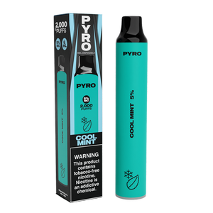 Pyro Disposable | 2000 Puffs | 6mL Cool Mint with Packaging