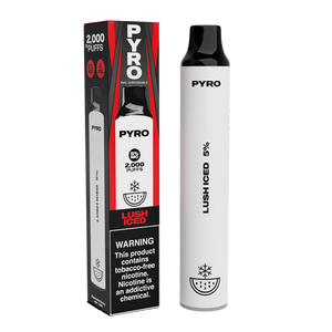 Pyro Disposable | 2000 Puffs | 6mL Lush Iced with Packaging