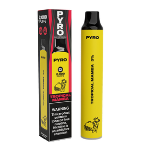Pyro Disposable | 2000 Puffs | 6mL Tropical Mamba with Packaging