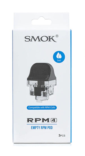 Smok RPM4 Replacement Pods (3-Pack) Empty RPM Rod Packaging