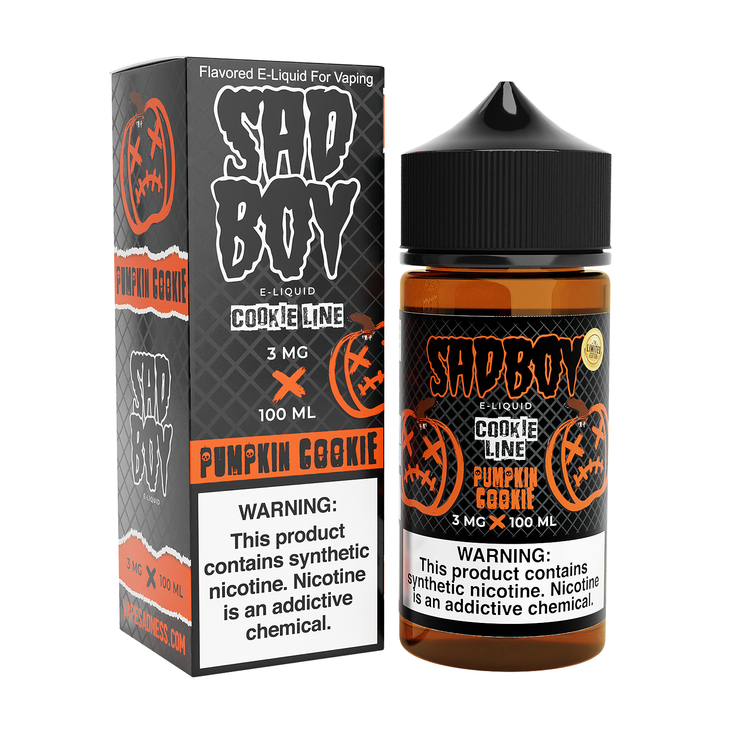 Pumpkin Cookie by Sadboy 100ml with Packaging