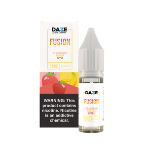 7Daze Fusion Salt Series | 15mL | 24mg Strawberry Banana Apple with Packaging