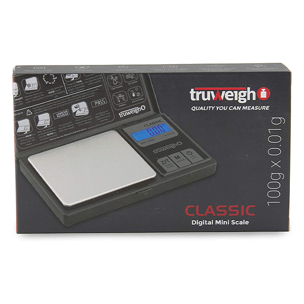 Truweigh Classic Digital Mini Scale Bwith Packaging