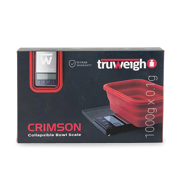 Truweigh Crimson Scale Collapsible Bowl with Packaging