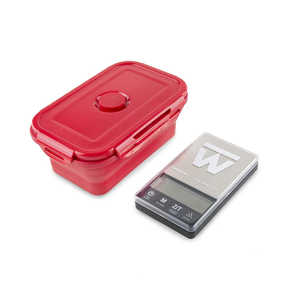 Truweigh Crimson Scale Collapsible Bowl 