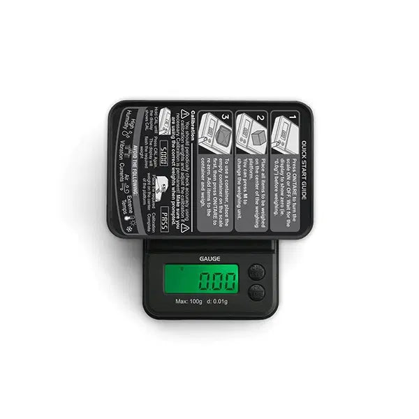 Truweigh Note Digital Mini Scale - 100g x 0.01g - Black