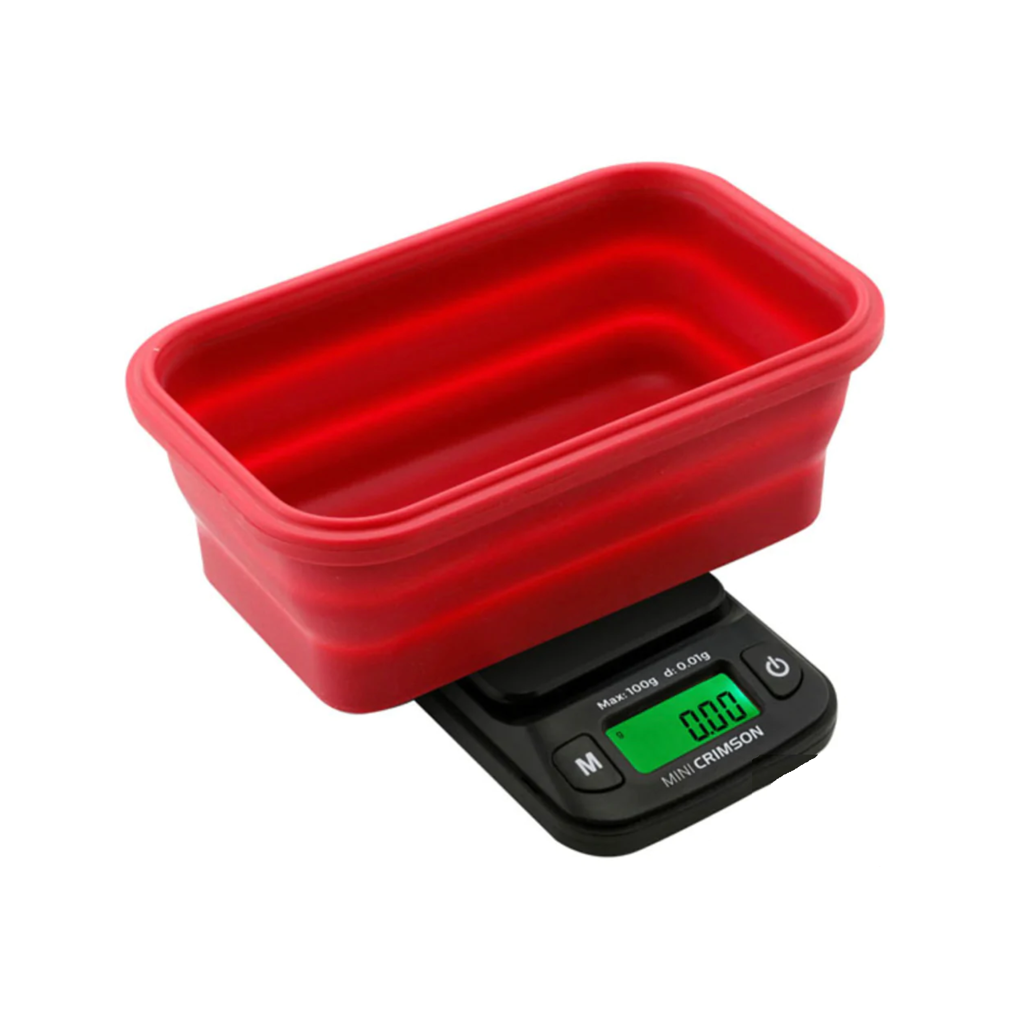 Truweigh Mini Crimson Scale Collapsible Bowl Red