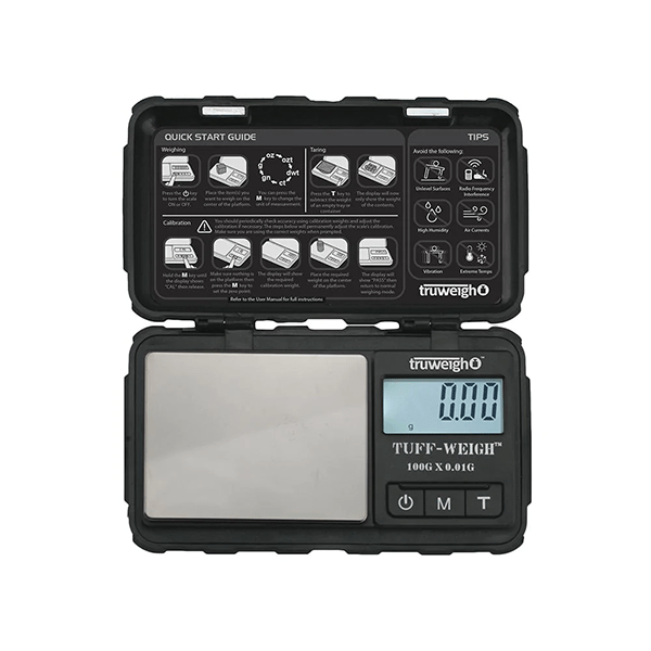 Truweigh Tuff-Weigh Scale 100G/ Readability: 0.01g Black