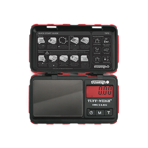 Truweigh Tuff-Weigh Scale 100G/ Readability: 0.01g Red