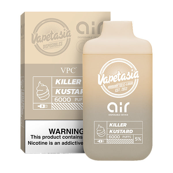 Vapetasia x Air Disposable Killer Kustard with Packaging