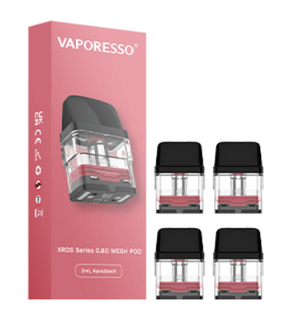 Vaporesso XROS Pods | 4-Pack - 0.8 ohm with packaging
