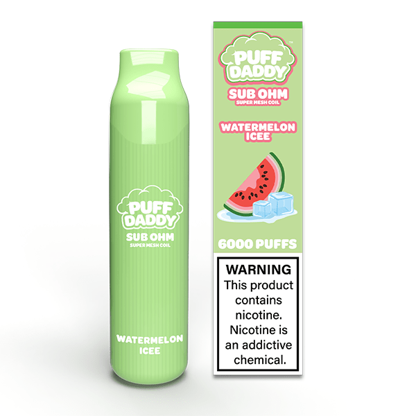 VDX Puff Daddy Disposable | 6000 Puffs | 14mL Watermelon Icee with Packaging