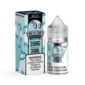 AIR FACTORY SALTS | Menthol 30ML eLiquid with Packaging