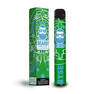 Beard Ryse Disposable | 1000 Puffs | 3mL Apple Ice with Packaging