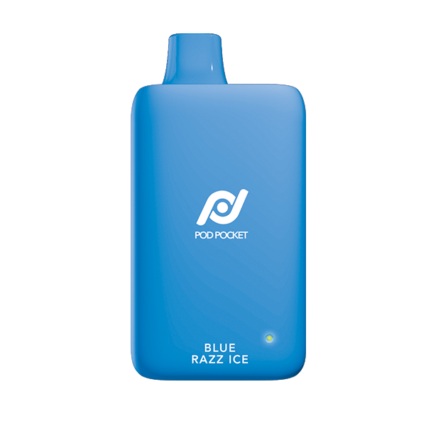 Pod Pocket Disposable | 7500 Puffs | 14mL | 50mg Blue Razz Ice	