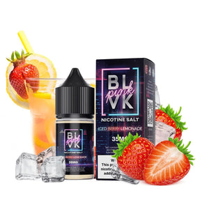 Iced Berry Lemonade by BLVK TFN Pink Salt 30mL with Background
