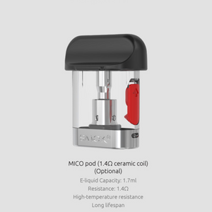 SMOK MICO Replacement Pod Cartridges (Pack of 3) 1.4 ohm