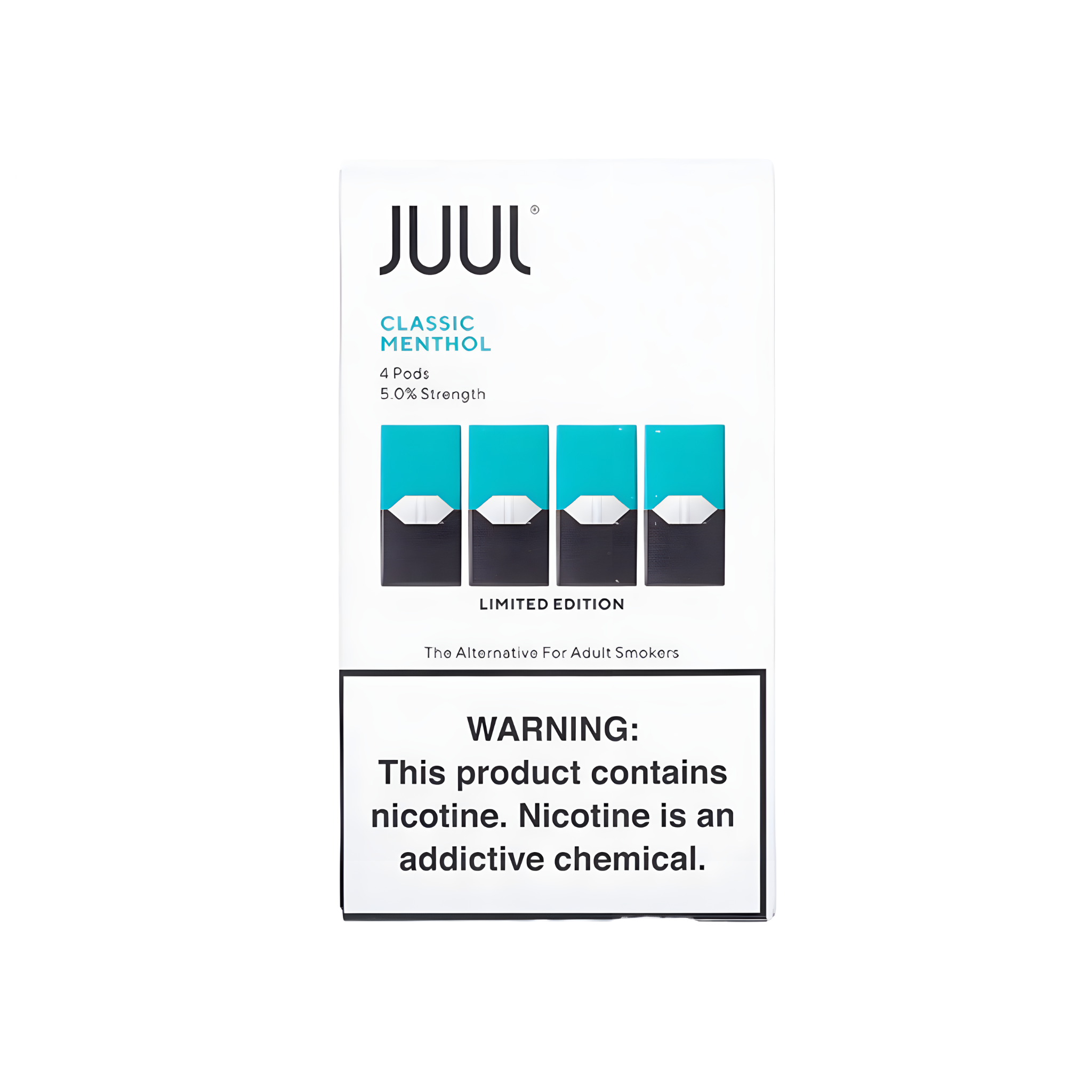 JUUL Pods (4-Pack) Classic Menthol packaging only