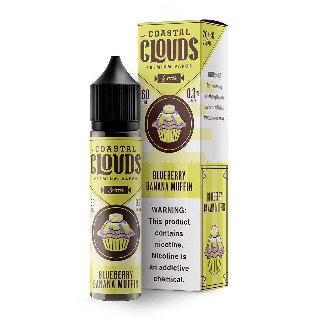 Blueberry Banana Muffin by Coastal Clouds 60ml without Packaging