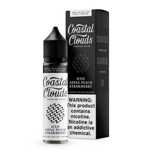 Iced Apple Peach Strawberry by Coastal Clouds Series 60mL With Packaging
