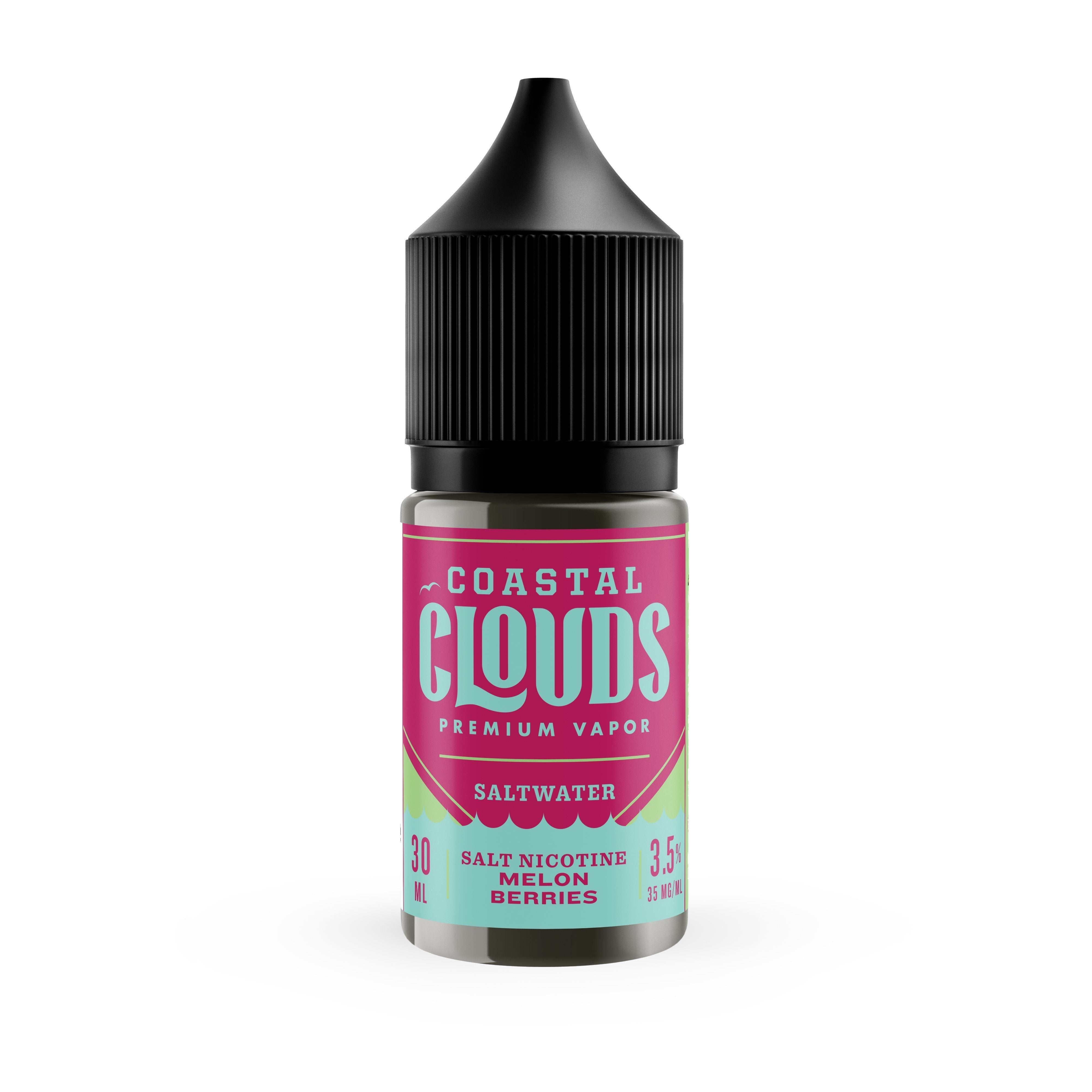 Melon Berries by Coastal Clouds Salt Series 30mL colored without Packaging