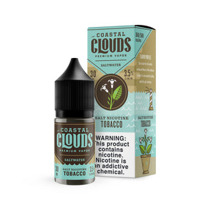 Tobacco by Coastal Clouds Salt Series 30mL colored with Packaging